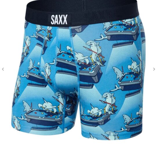 SAXX ULTRA Boxer Briefs with Fly “Pool Shark" - Picture 1 of 4